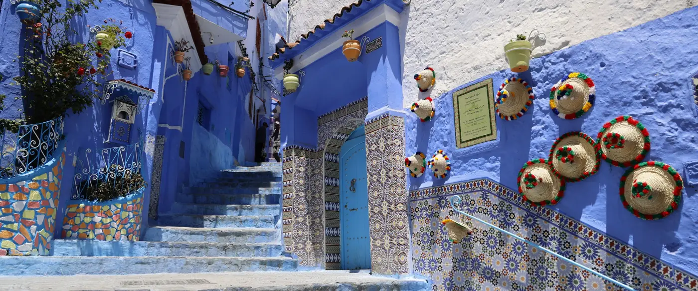 Blue stairs in Chefchaouen
