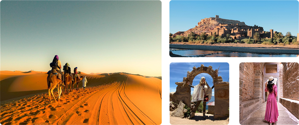 Tourists in Morocco